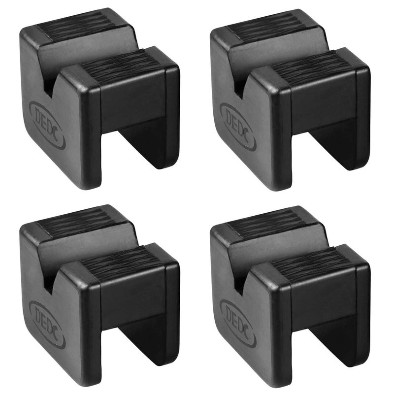 DEDC Jack Stand Pads 4 Pcs, Universal Rubber Pinch Weld Protector Jack Stands Adapter Pads, Car Lift Frame Rail Protection Accessories - Image 1